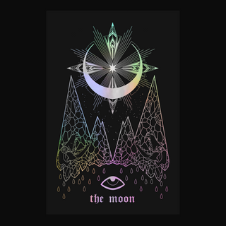 The Moon Print - Black