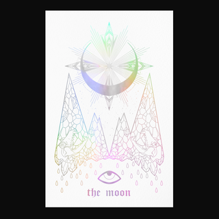 The Moon Print - White